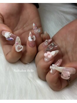 ネイルサロンアンドスクール ベル(Belle)の写真/【SNS画像の持込みOK】やり放題￥6000、￥8400★親身なカウンセリングなのが人気の理由！当日予約も歓迎◎