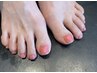 フットネイル☆ワンカラー/グラデ ￥6000
