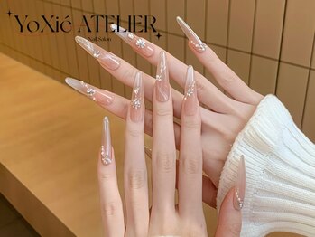 ヨクシーアトリエ 越谷(YOXI ATELIER)の写真/チップスカルプや長さだしメニューで指先美しく★韓国ネイル・ワンホンネイルの基本!シンプルでも上品に♪