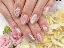 ディーネイル 京橋(D-nail)/立和名/ニュアンスお花ネイル