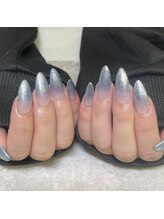 バニラ アイ アンド ネイル(vanilla eye&nail)/チップ長さだしラメグラコース