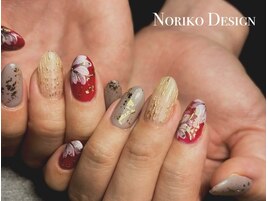 花柄ネイル