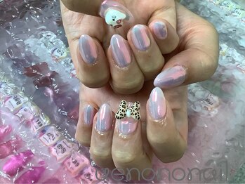 ウエノノネイル 上野(uenononail)/ピンクパープル×オーロラ