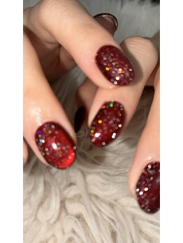 ソラール(SOLAR)/キラキラ/赤ネイル♪