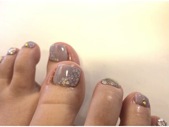 ノンブリック 楽々園店(Nomblic)/紫陽花ネイル