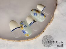 ミモザネイル(MIMOSA Nail)/手描きフラワーアート