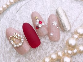 クリスマスネイル¥6980
