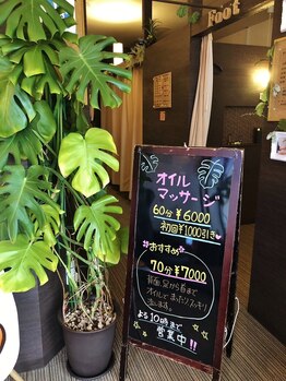 ベスト整体/ロゴの元になっているモンステラ