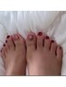 ［foot ＆ footbath］ フットネイル+フットバス 角質ケア込