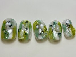 緑つぶつぶインクもや¥9000