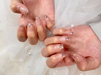 桜が散らばり感