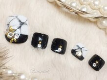 ボネール(nail ＆ eyelash Bounail)/フット 10980円 大理石