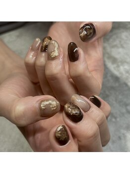 ネイルズ ヒマワリ(Nails Himawari)/【松田担当】定額ニュアンスart