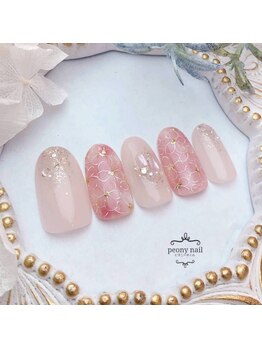 ピオニーネイル(peony nail)/さくらニュアンス