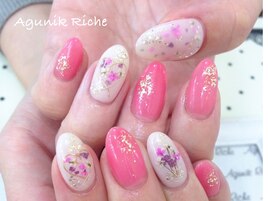 【押し花ネイル】