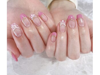 リジョイスヘア エン(REJOICE hair EN)/春ツイードネイル♪