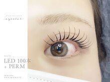 アイスタープラス 山形店(EYE STAR+)/LEDエクステ100本+パーマ/エクパ