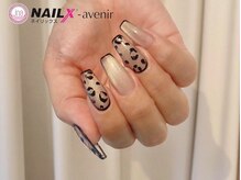 ネイリックス アヴェニール(NAILX avenir)/ベージュマグ レオパード