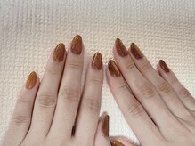ネイルズバー 新宿店(Nails Bar)/ブラウンラメネイル