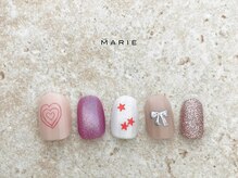 ザ マリー 三条店(THE MARIE)/4)7000円 ハートネイル 0205a
