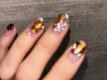 ネイルサロン ユーズ(USE.)/pink flash