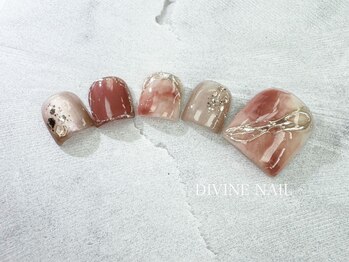 ディバイン ネイルズ(DIVINE NAILS)/フットジェルアートやり放題