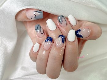 ティーアンドビー ネイルスタジオ(T&B NAIL STUDIO)/トレンドワンホンちゅるんネイル