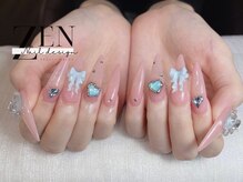 ゼン ネイル デザイン 池袋(ZEN NAIL DESIGN)/長さだしやり放題×つけ放題