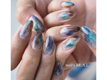 ネイルズリアル 倉敷(nail's RE.A.L)/モヤモヤネイル