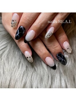 ネイルズリアル(nail's REAL)/大理石ネイル