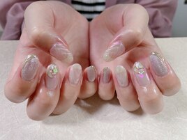 オーロラ夏ネイル