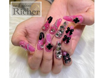 エスフィーネイルサロン リシェル(Esfy nailsalon Richer)/甘辛ゆめかわネイル
