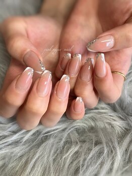 ピンクシュガーネイル(pink sugar nail)/うるうる韓国風チークネイル♪