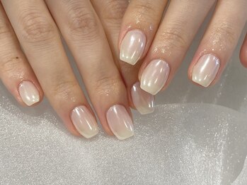 アコ バイ ネオリーブ(aco by Neolive)/オーロラミラーネイル☆¥7000