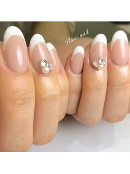 リノ ネイル(Rino nail)/フレンチビジューネイル