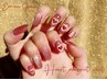 【秋ネイルCP】HANDハートマグネットネイル(ハート4本)¥11000【ケア込◎】