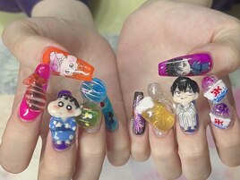 新宿３dネイル 夏祭りネイル