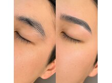 グリット(grit.)の雰囲気（メンズ眉毛ビフォーアフター。整えすぎない自然な変化◎）