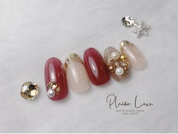 プレジールリュクス(Plaisir luxe)/Xmasにも！ゴージャスネイル★
