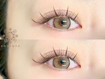 クチュール アイラッシュ(Couture Eyelash)の写真/【ワンホンマツエク】で華やかさUP!高技術で貴方に似合うデザインを!韓国風*束感仕上げやメーテルロッドも