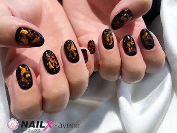 ネイリックス アヴェニール(NAILX avenir)/ブラック×べっ甲