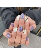 トータルサロン 白べぇーっ プラス/ヒョウ柄ネイル♪