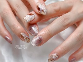 マグネット×ニュアンスネイル