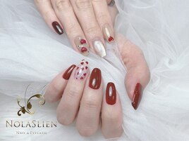 バレンタインネイル　麻布十番