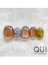 花　押し花　マグネットネイル