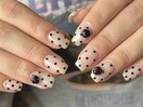 ドット×バラネイル