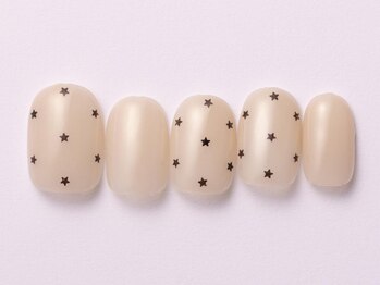 ジェミーネイル エビス(Jemiy nail ebisu)/ベージュシンプルドット7500yen