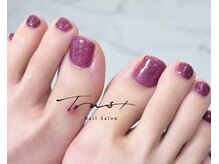トラストネイル 佐野店(TRUST Nail)/フットネイルはキラキラで決まり