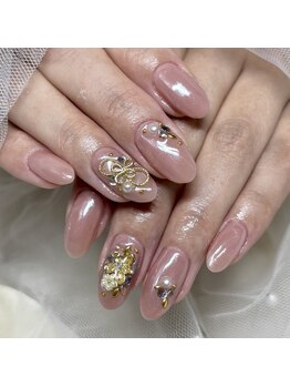 ソラール(SOLAR)/正月☆水引パーツネイル