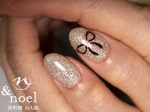 ノエル(Noel)/フラッシュラメ/リボンネイル